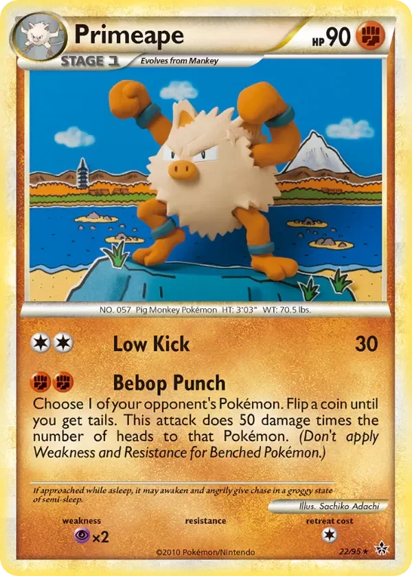 Producto - Primeape 22/95 HeartGold and SoulSilver: Unleashed