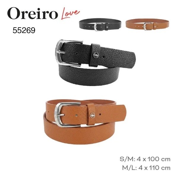 Producto - Cinto Oreiro Love Negro/Suela