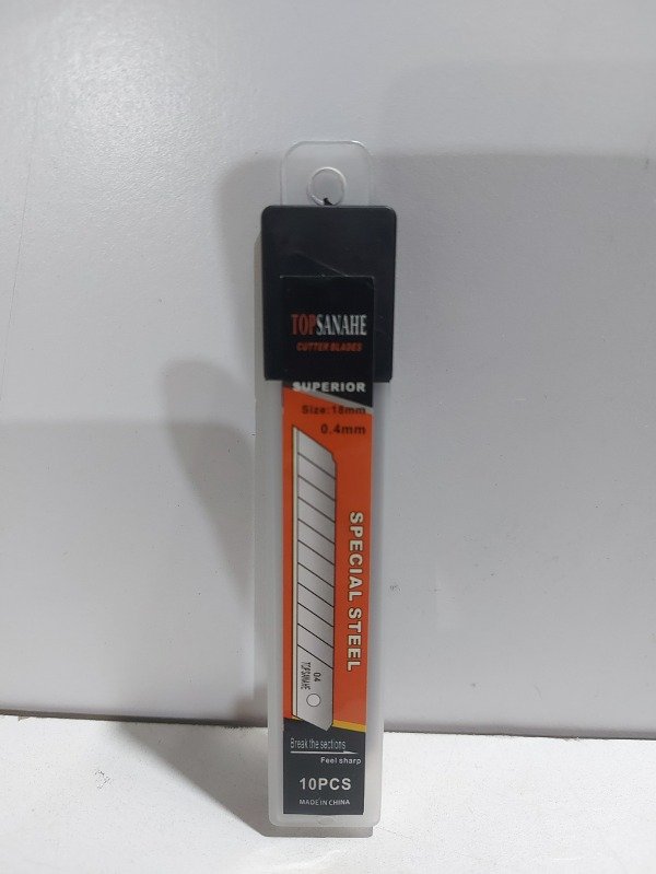 Producto - Hojas para Cutter 18mm Repuesto Pack x10 U