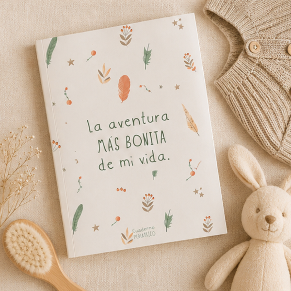 Producto - Cuaderno Pediátrico Para Bebé Plumas