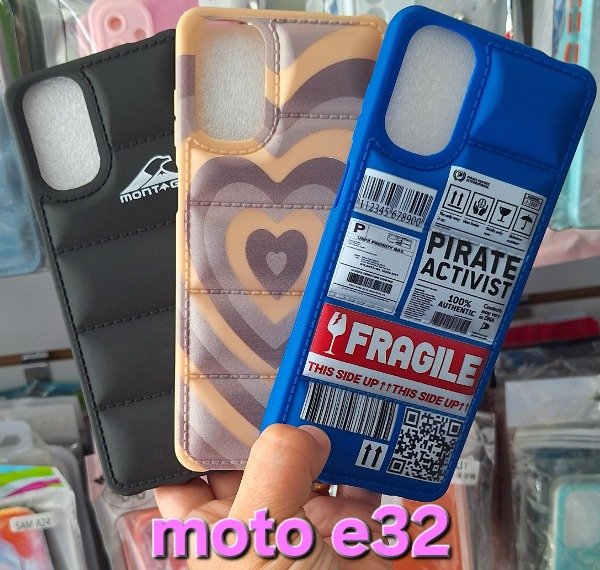 Producto - Fundas puffer. Moto e32