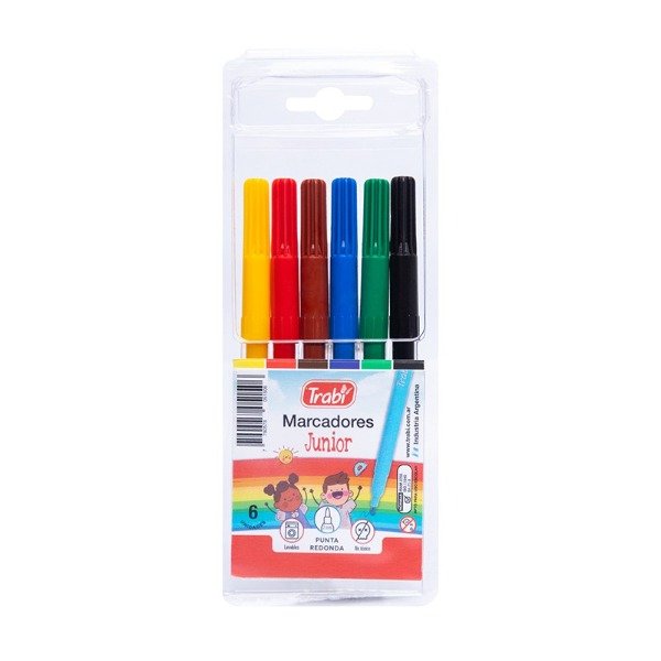Producto - Marcador Escolar Trabi Junior x 6 u