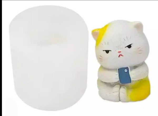 Producto - MOLDE GATITO CON CELULAR
