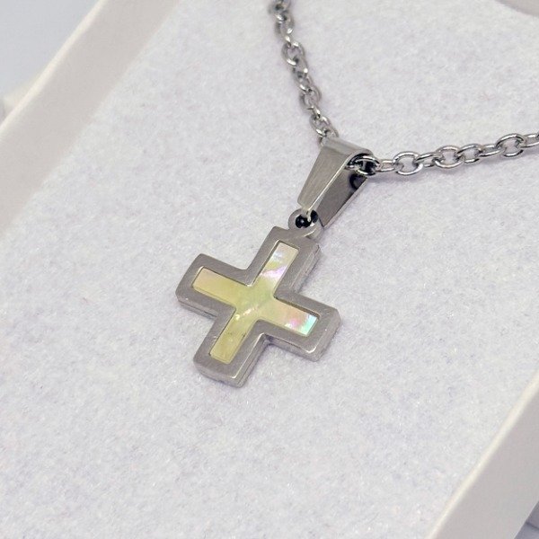 Producto - Cruz de Acero Quirúrgico con Nacar - Art.1023