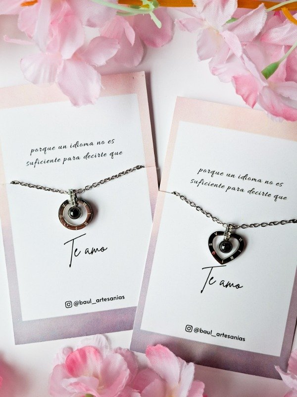 Producto - Collar Te amo en 100 idiomas