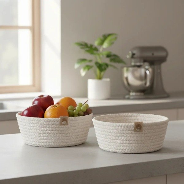 Producto - Panera Mini x 2 Cordón Crudo 7mm 18x14x7