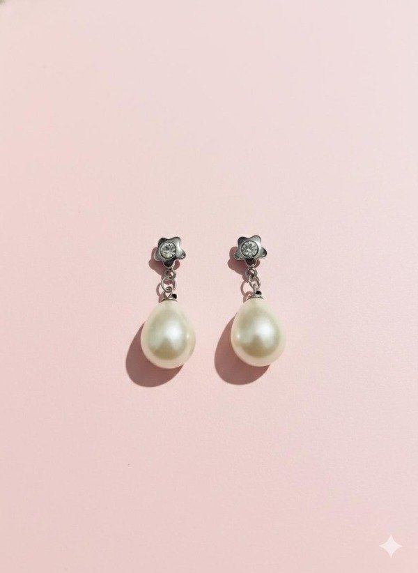 Producto - Aros perla colgante