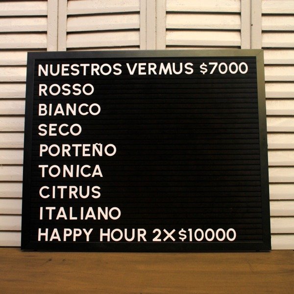 Producto - Pizarras Vintage de terciopelo y letras encastrables