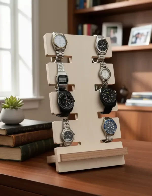 Producto - Porta Relojes Soporte Expositor Madera - 8 Relojes - 8