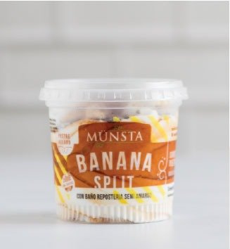 Producto - Postre Helado Banana Split SIN AZÚCAR Munsta 130gr