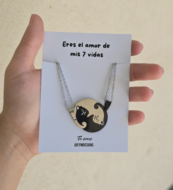 Producto - Collares yin y yang gatitos para compartir