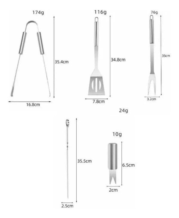 Producto - SET PARRILLERO DE ACERO - 7