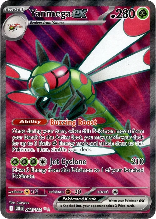 Producto - Yanmega ex - 206/182 - Destined Rivals - Holo