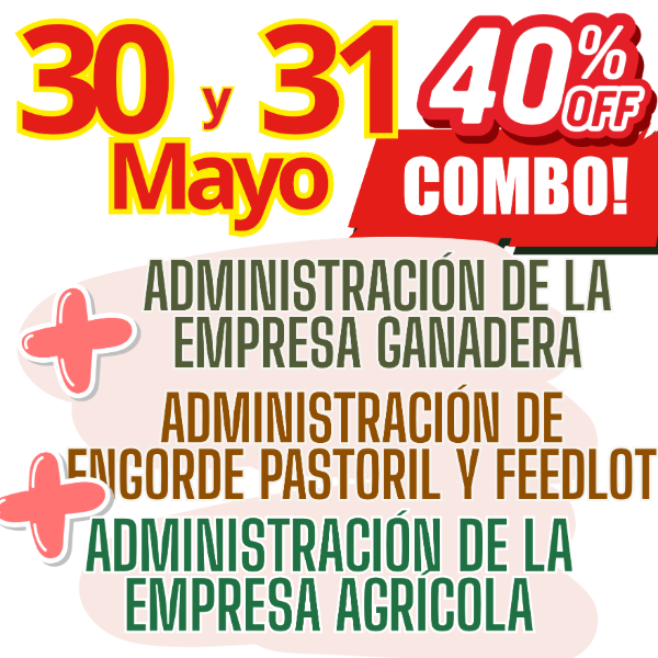 Producto - COMBO 3 CURSOS: Admin Ganadera + Engorde Pastoril y Feedlot + Admin Agrícola
