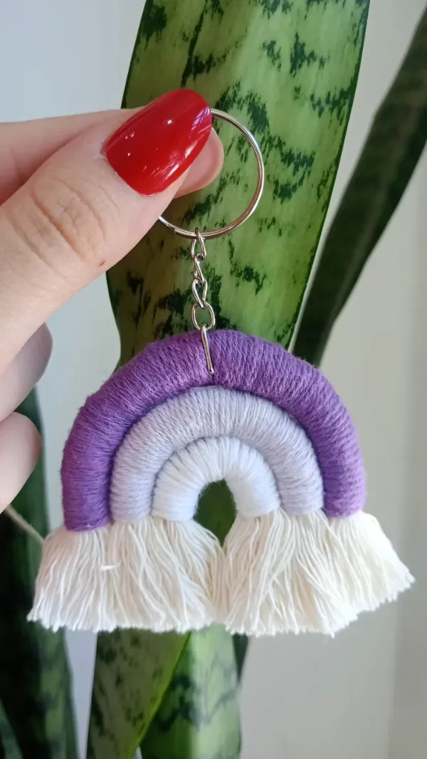 Producto - Llavero Arcoiris Morado