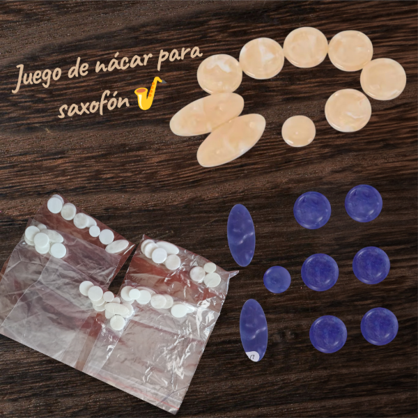 Producto - Botones nácar para saxofón