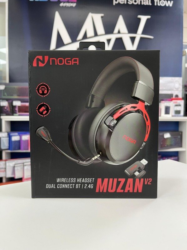Producto - Auricular Gamer C/Mic 3D Sound Profesional BT + 2.4G + 3.5mm Noga MUZAN V2
