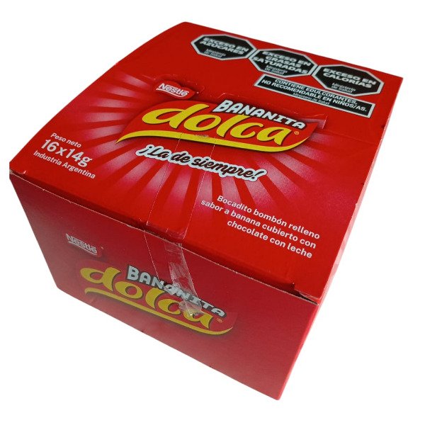 Producto - Caja Bananita Dolca - 16 Unidades x 14 Grs c/u