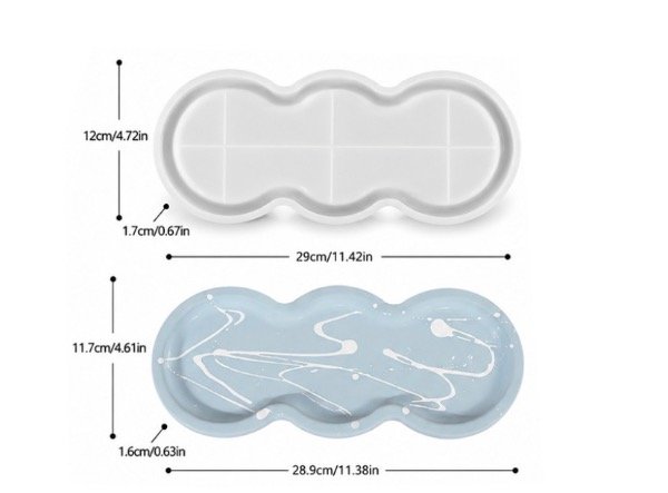 Producto - MOLDE SILICONA BANDEJA 3 CÍRCULOS UNIDOS - 1