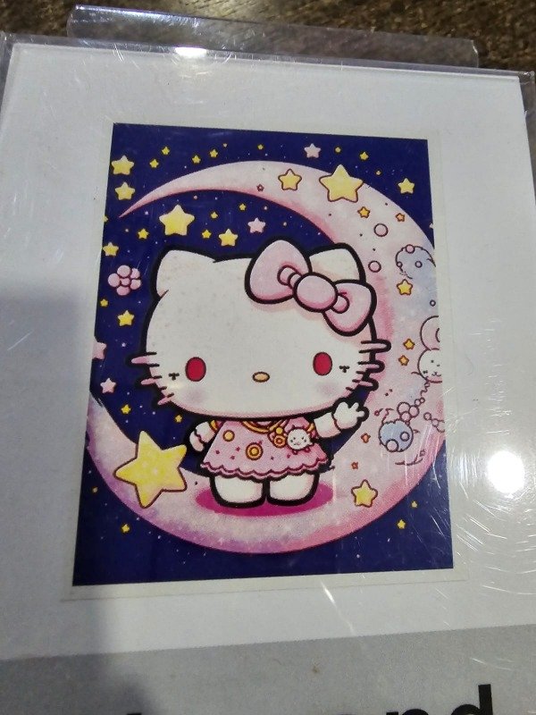 Producto - DIAMOND PAINTING 40X50 H KITTY EN LA LUNA