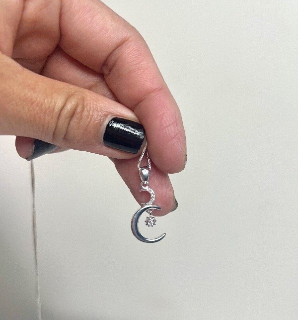 Producto - Cadena con dije luna plata 925