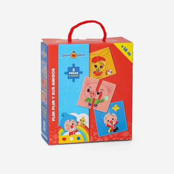 Producto - 6 Rompecabezas  de dos piezas "Plim plim y sus amigos"