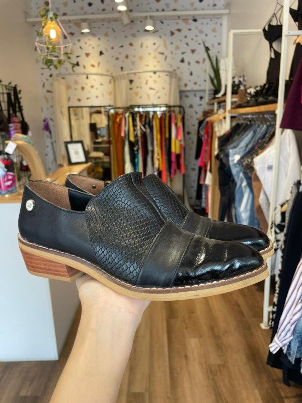 Producto - Texanas caña corta negras Sister white talle 37