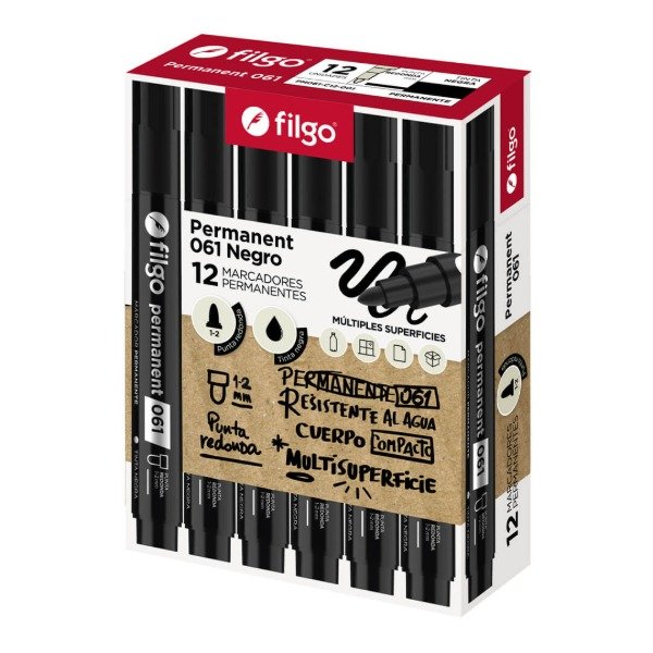 Producto - Marcador FILGO Permanente grueso punta biselada