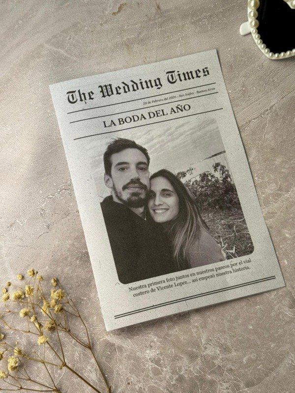 Producto - Pack 100 - Periodico de Boda / Diario de Evento (Librito) - 1