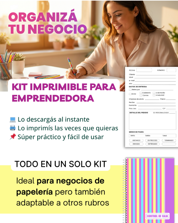 Producto - SÚPER KIT Emprendedor -  Todo para organizar tu negocio