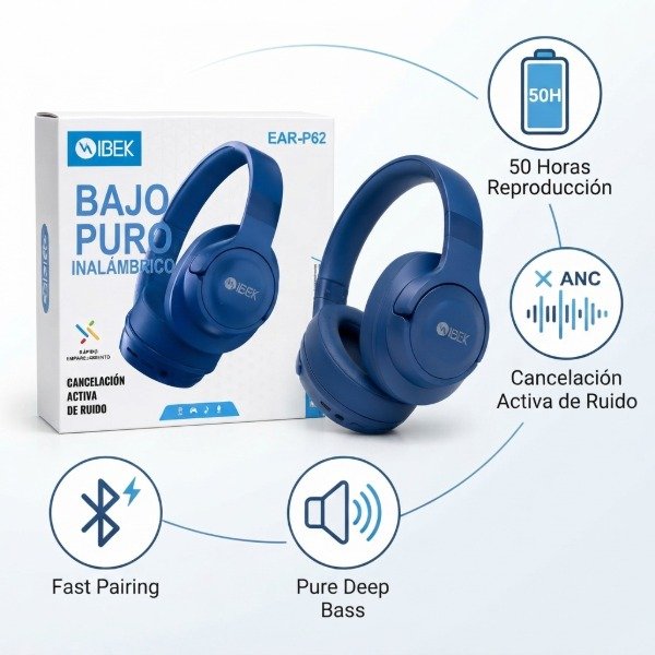 Producto - Auriculares inalámbricos IBEK EAR-P62 - 0