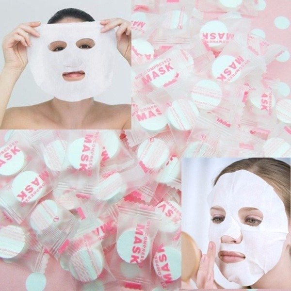 Producto - Mascarillas faciales comprimidas x100u