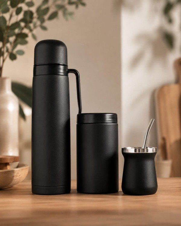 Producto - Set Mate, Termo, Yerbera y Bombilla - 0