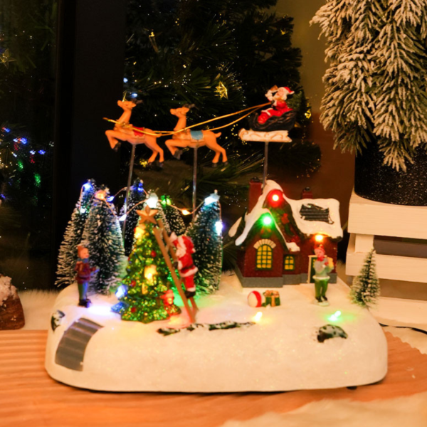 Producto - VILLA NAVIDEÑA C/ LUZ, MUSICA Y MOVIMIENTO RENO