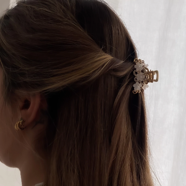 Producto - BROCHE FLORES DORADAS