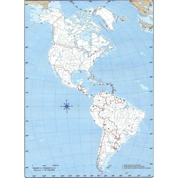 Producto - MAPA N3 CONTINENTE AMERICANO POLÍTICO