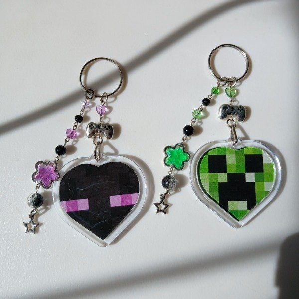 Producto - Llavero corazón de minecraft