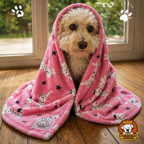 Producto - Manta Polar Soft Rosa (Estampada)