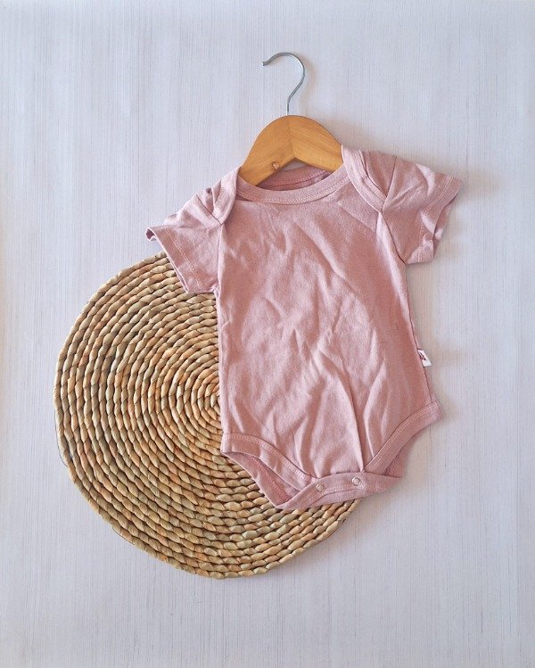 Producto - Body Algodón Jersey Rosa Viejo MC
