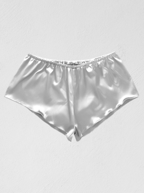 Producto - Short satén básico- BLANCO