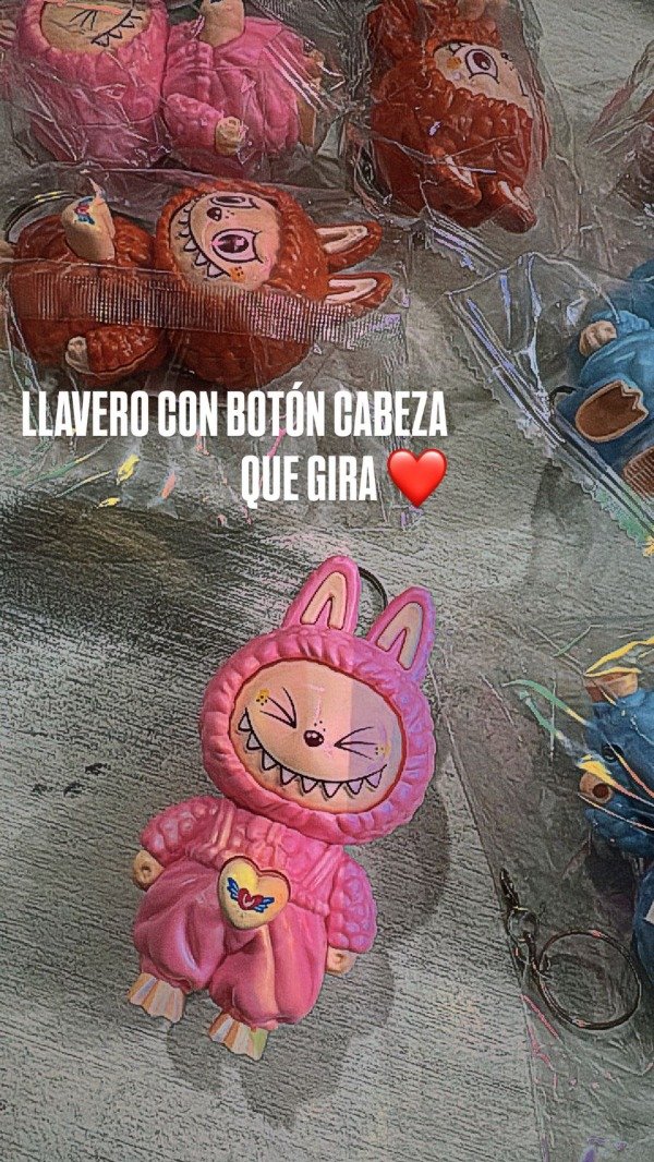 Producto - Llavero Labubu con cabeza que gira