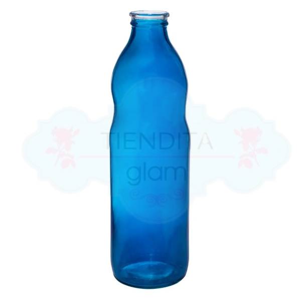 Producto - BOTELLA TOMATE VIDRIO AZUL 1 LT SIN TAPA - 0