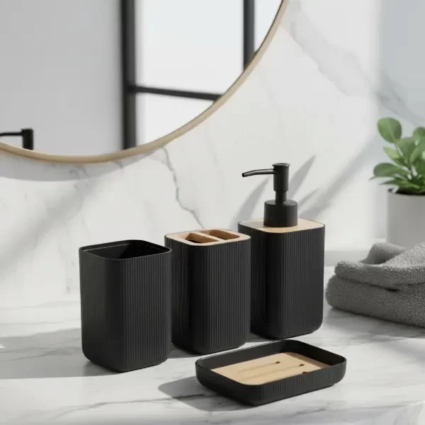 Producto - JUEGO DE BAÑO X4 PIEZAS - ZEN