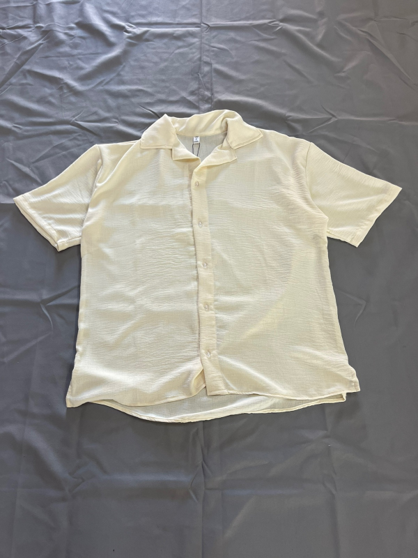 Producto - Camisa Oversize Lino Crema