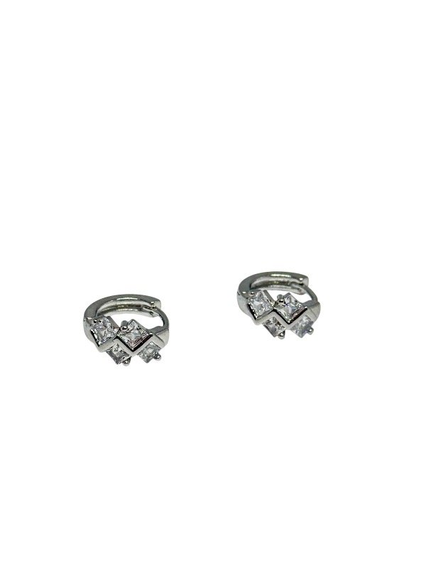 Producto - Argollas acero quirúrgico micro cubic engarzado