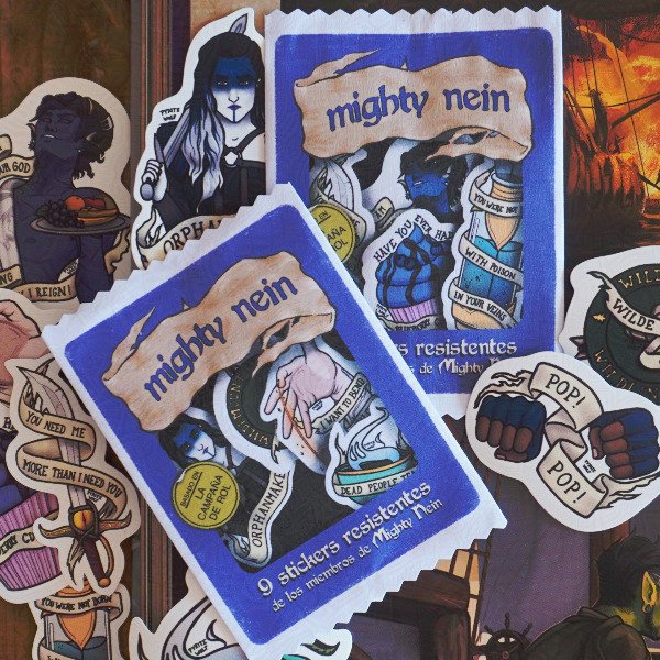 Producto - Mighty Nein (pack de stickers)