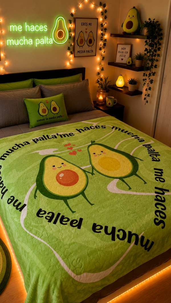 Producto - Manta micropolar Palta dos plazas