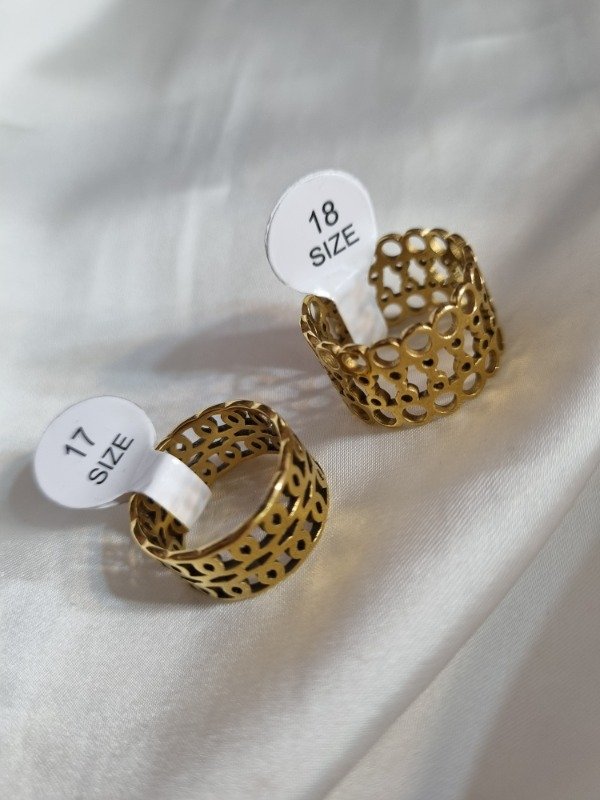 Producto - Anillo Calado Dorado - 0