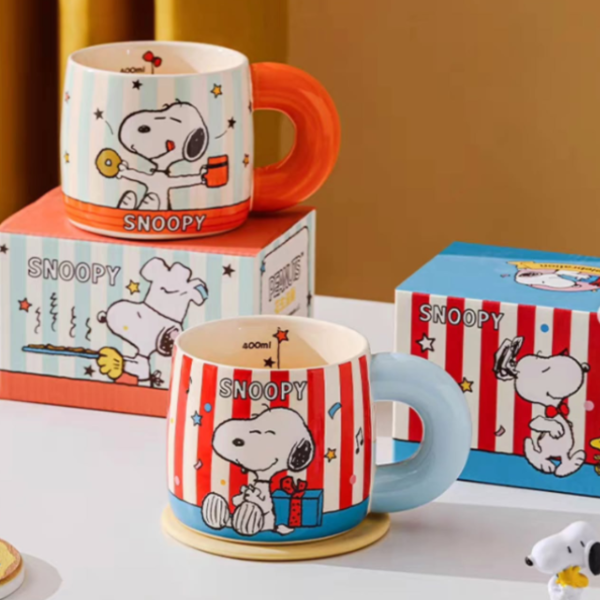 Producto - TAZÓN RAYAS SNOOPY HAPPY
