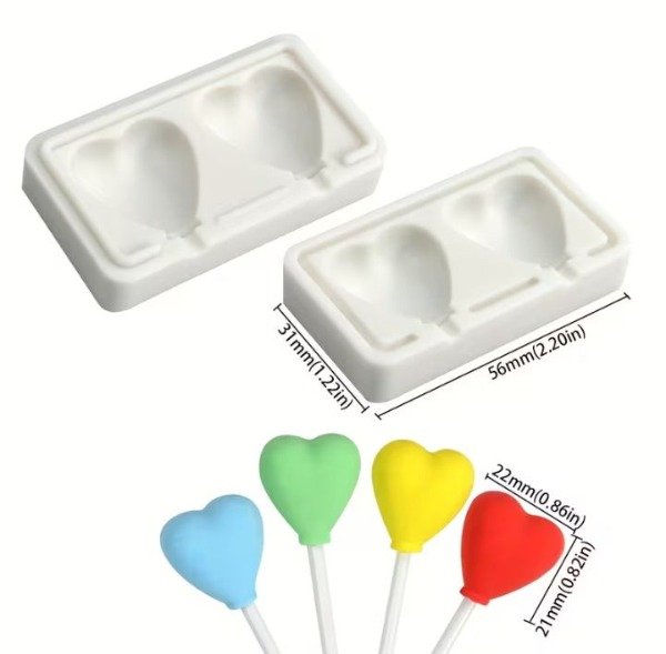 Producto - Molde silicona globito corazón - 2
